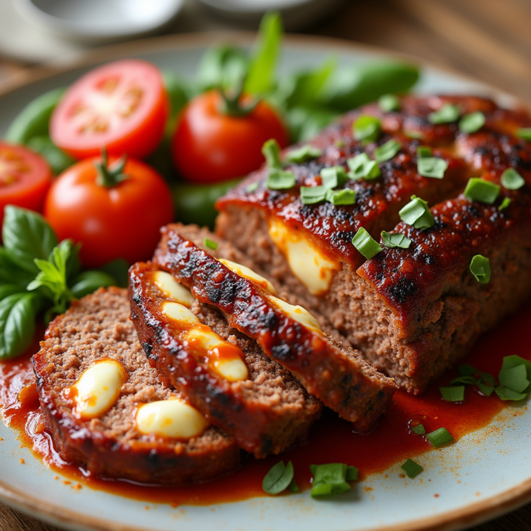 Italian meatloaf made with ground beef, parmesan, fresh herbs, and marinara sauce, perfect for a comforting dinner.